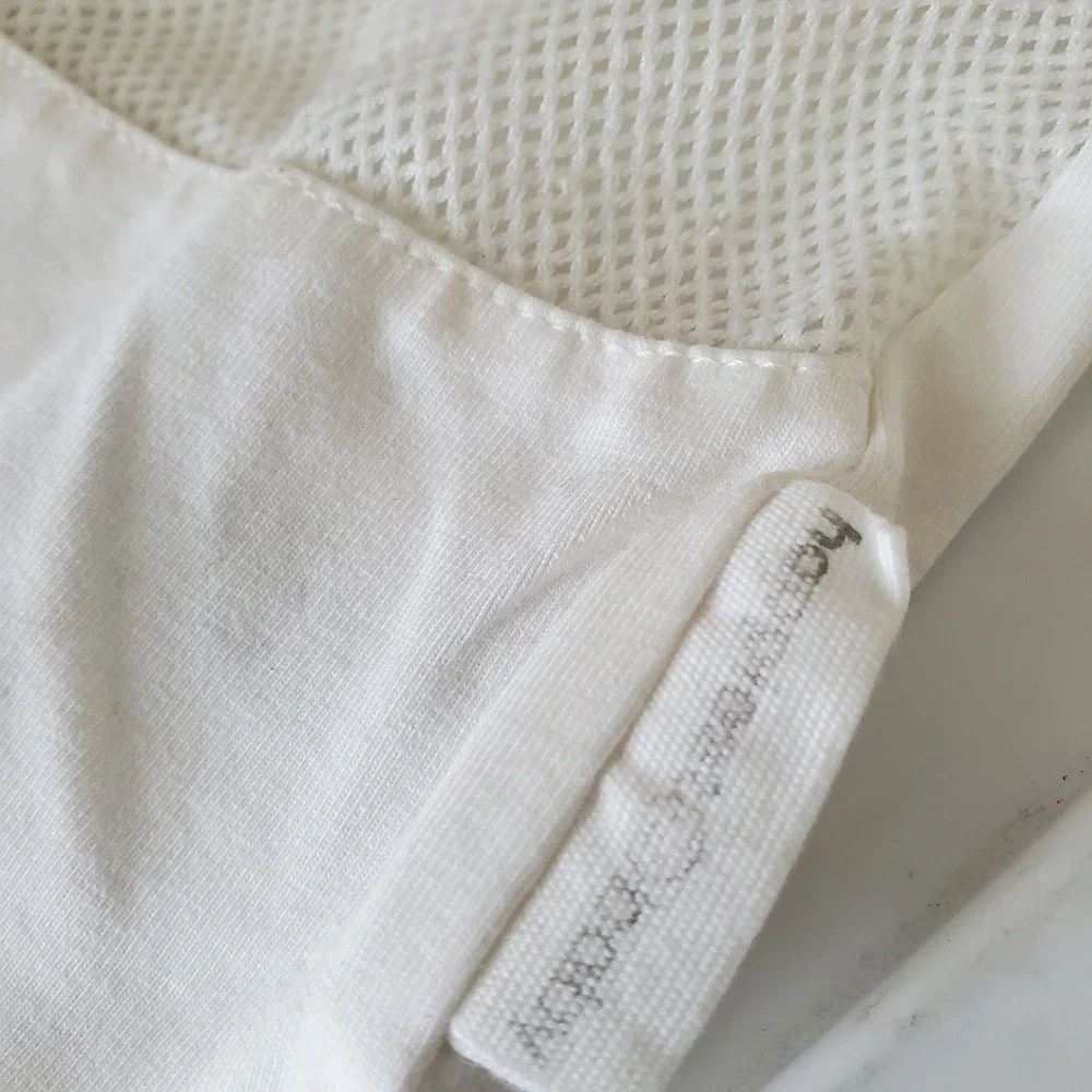 Happiest Baby SNOO Sack Organic Cotton Swaddle Ivory White Size Medium M 12-18lb